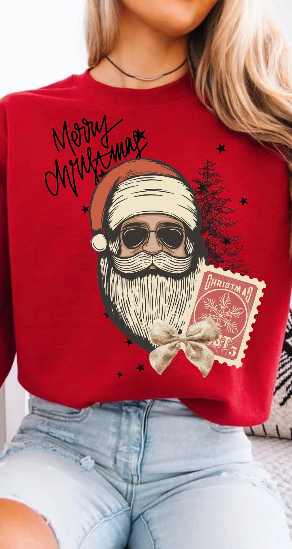 Vintage santa crewneck