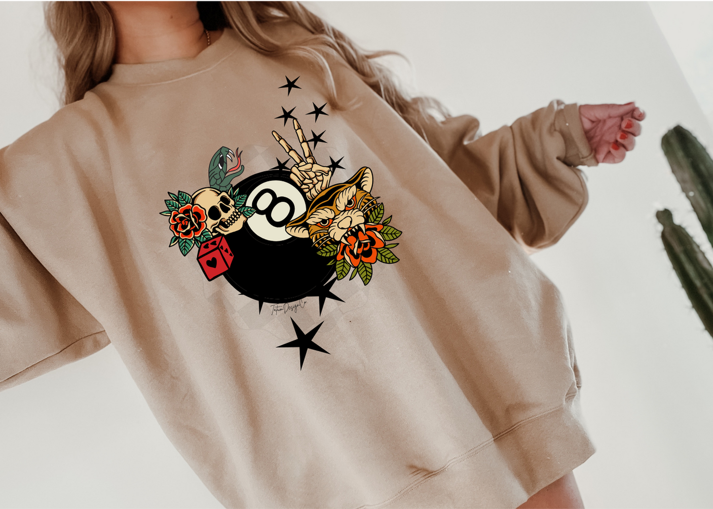 Snake 8 Ball Crewneck