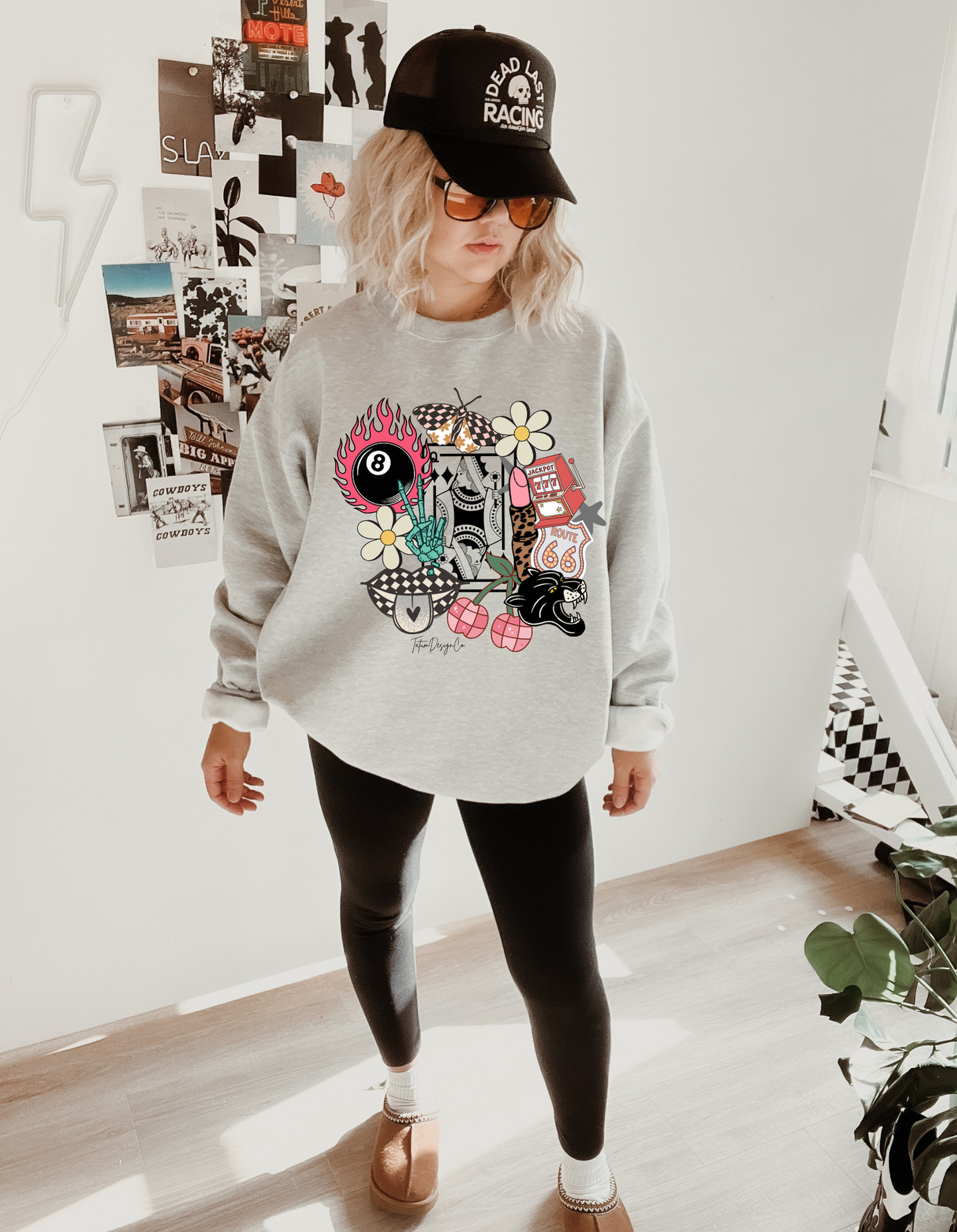 Route66- Ash Crewneck