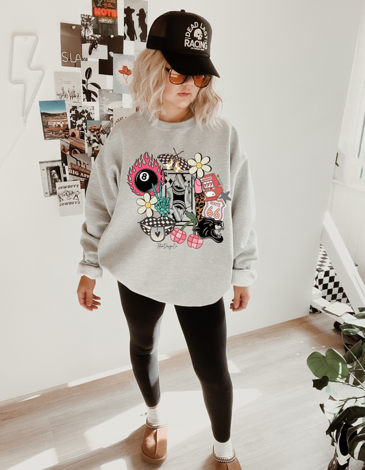 Route66- Ash Crewneck